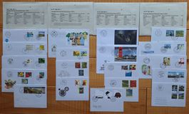 Komplette Jahresserie FDC Schweiz 2012, Ersttagsbriefe