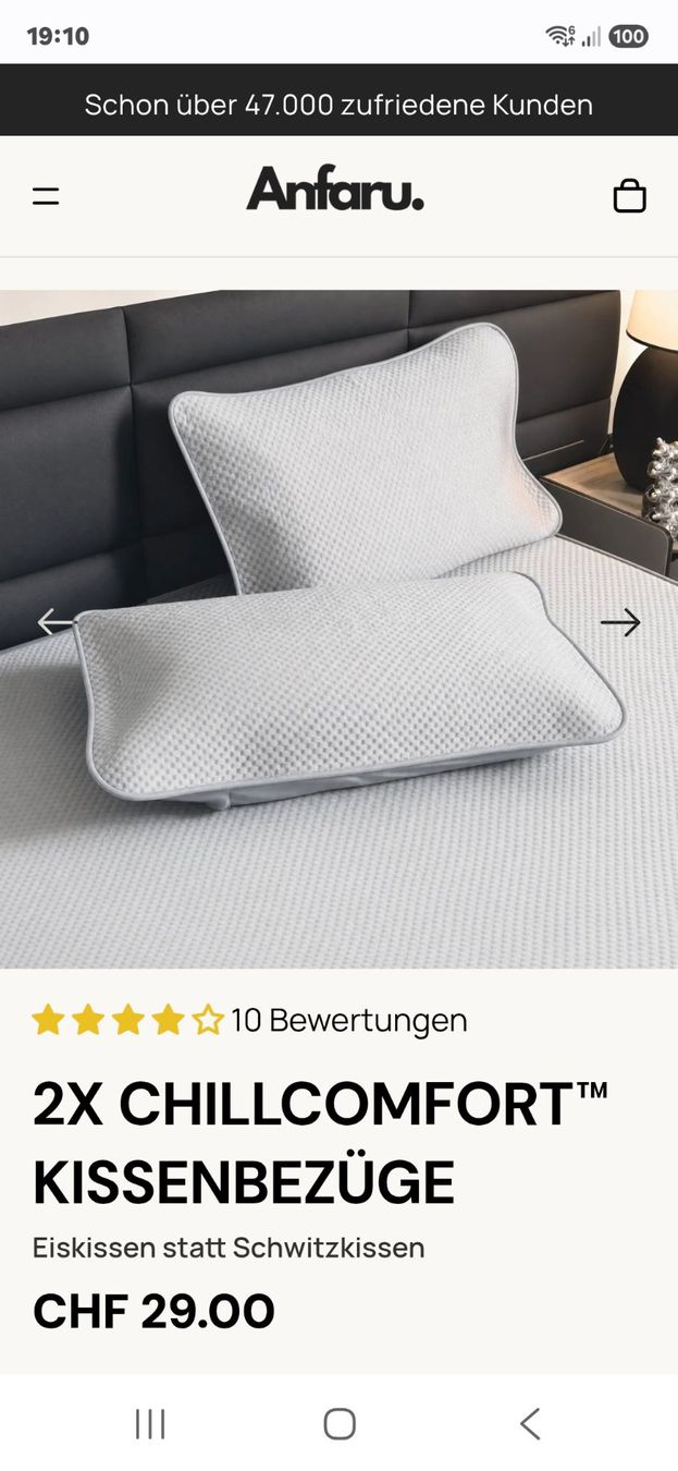 Coperte: Sommerdecke Neu,  kühlend, grau – Nuovo e nell'imballaggio originale da Volketswil venduto da Corvette06 6