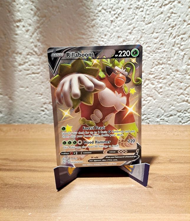 Rillaboom V Shiny Full Art SV105/SV122 Shining Fates (Neu (gemäss ...