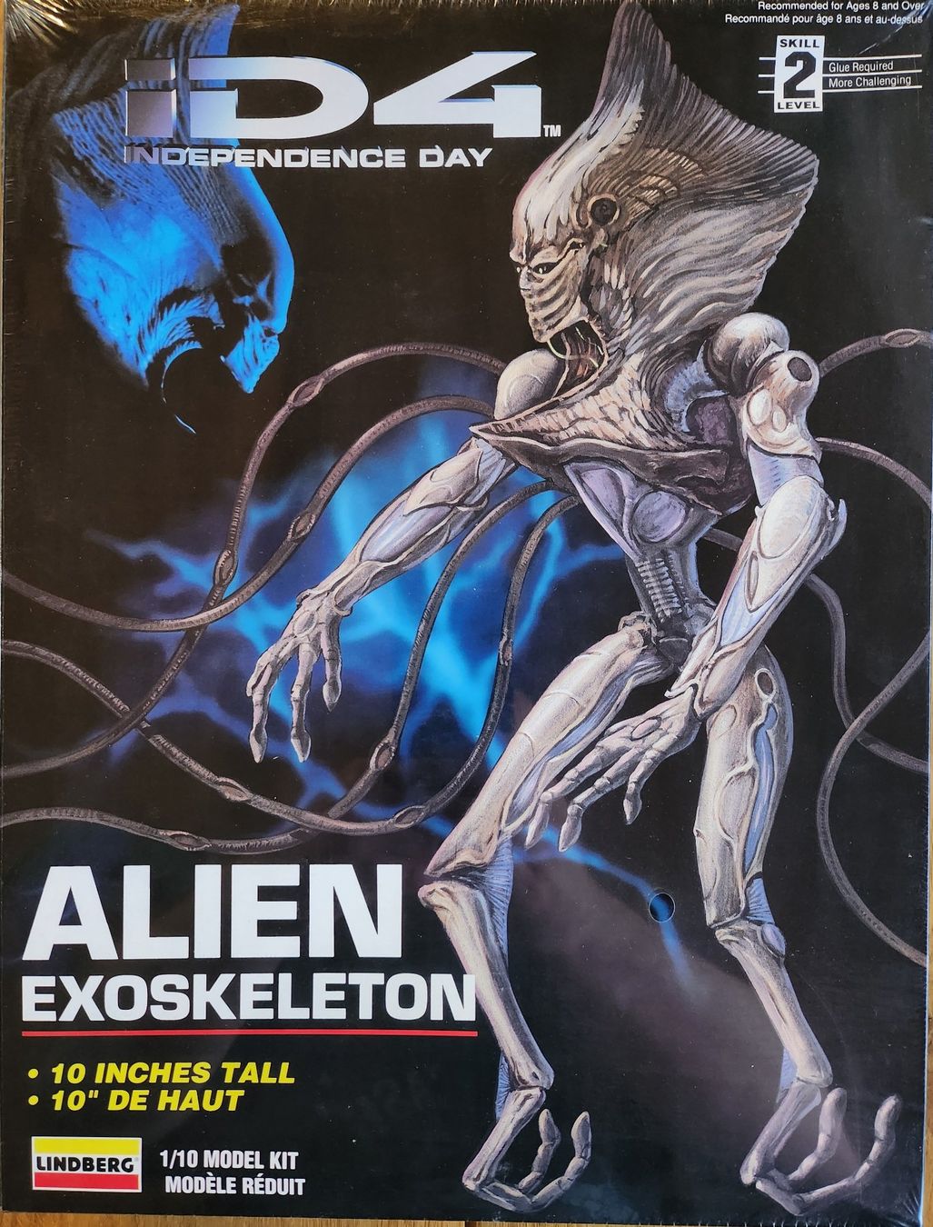 Modellbausätze & Standmodelle: LINDBERG 77312 iD4 ALIEN EXOSKELETON PLASTIKBAUSATZ 1:10 NOS – Neu und originalverpackt aus Adelboden von Xelos1