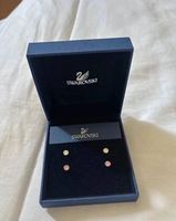  Set 4 Orecchini Swarovski a Bottone Con Scatola Originale!