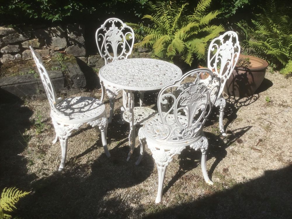Französische Gartentisch Kombi antik Gusseisen Kaufen auf Ricardo
