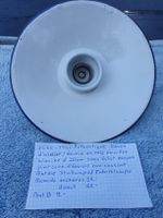 Lampe d'atelier vintage en tôle émaillée blanche 20cm