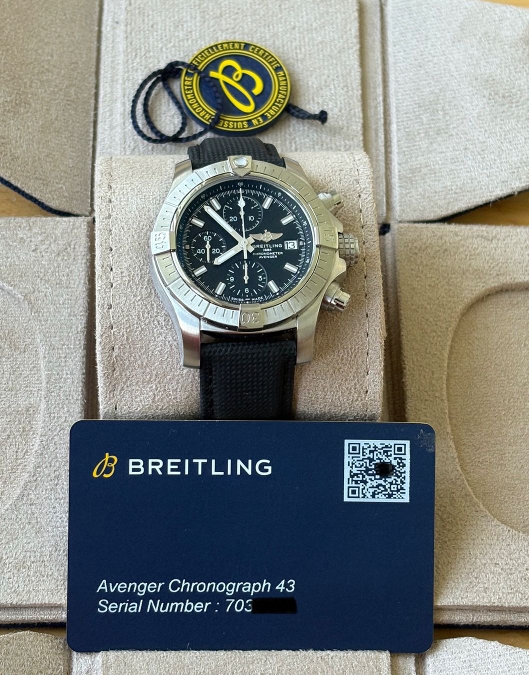 Breitling Orologi: Breitling Avenger Chronograph 43 Fullset mit Garantie – Usato da Birsfelden venduto da Mynos 4