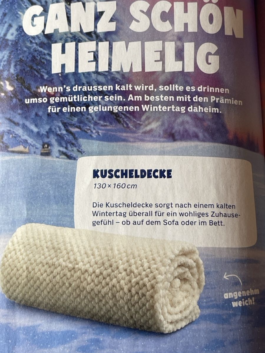 Coop Raccolte di bollini & punti: Coop - Magischer Winter - Kuscheldecke – Nuovo e nell'imballaggio originale da Gelterkinden venduto da cobra0110 1