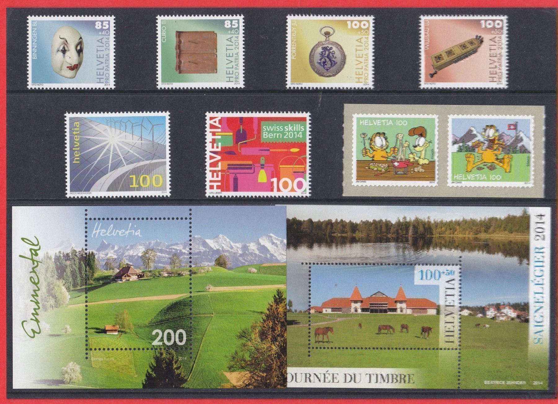 Tutti i francobolli: 2014 Original Jahresbuch   Komplett  ** Postfrisch ** – Nuovo (secondo la descrizione) da Adliswil venduto da Aenti 2