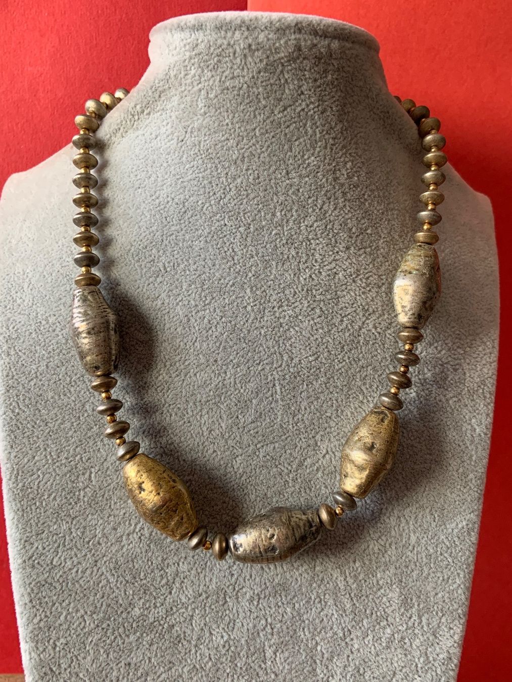 Catenine: Kette Festlich gold-silber (45cm) – Usato da Laufen venduto da belleskulptur 2