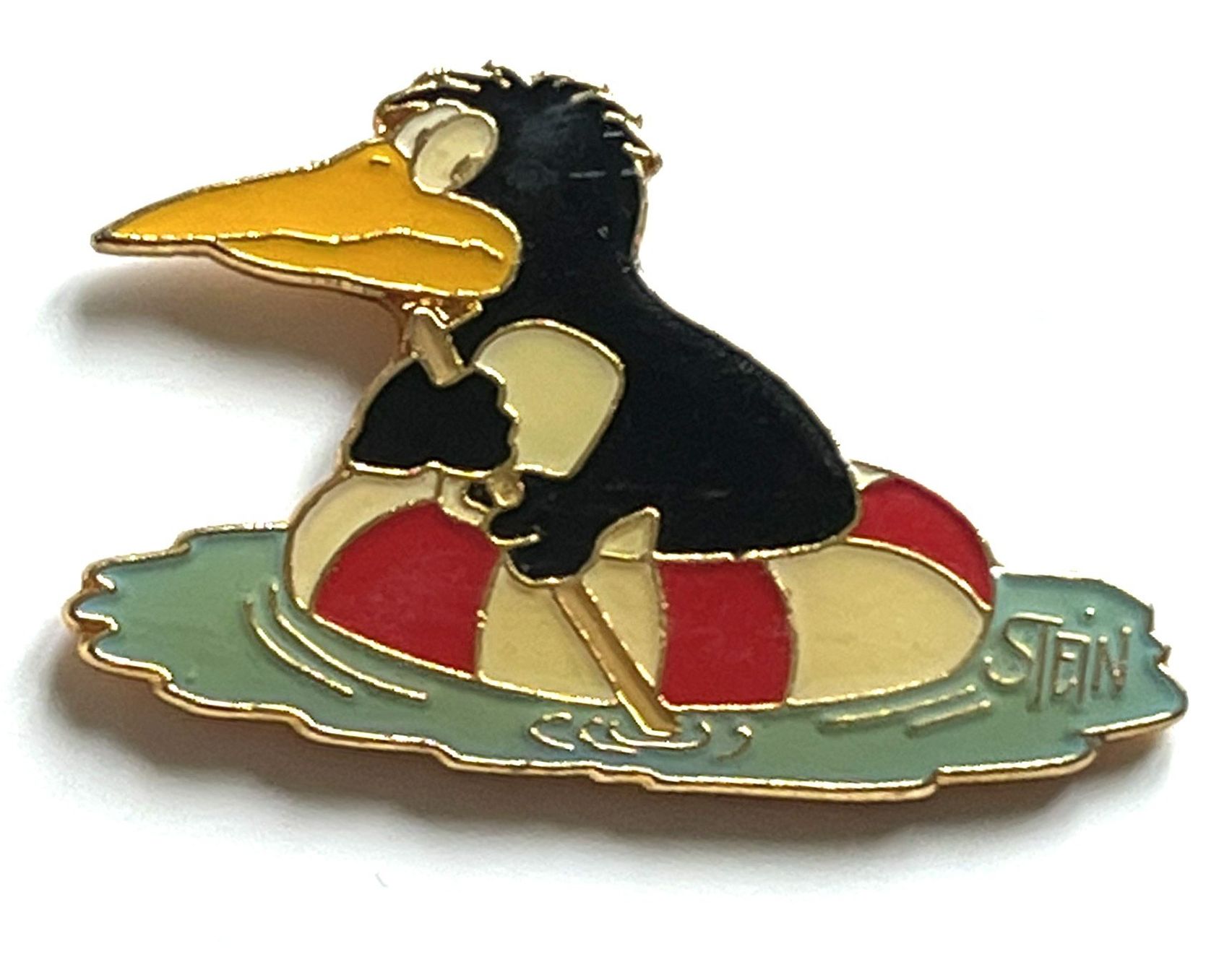 Placchette & Badge: Pin Maus Uli Stein Rettungsring – Usato da Kriens venduto da TSCH1