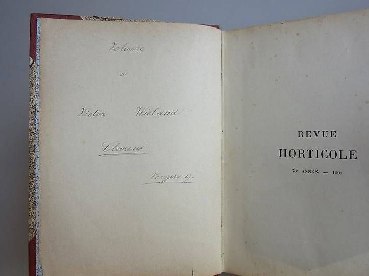 Bücher: Revue horticole, 1901, 73ème année – Gebraucht aus Chernex von Nouveaunom 4