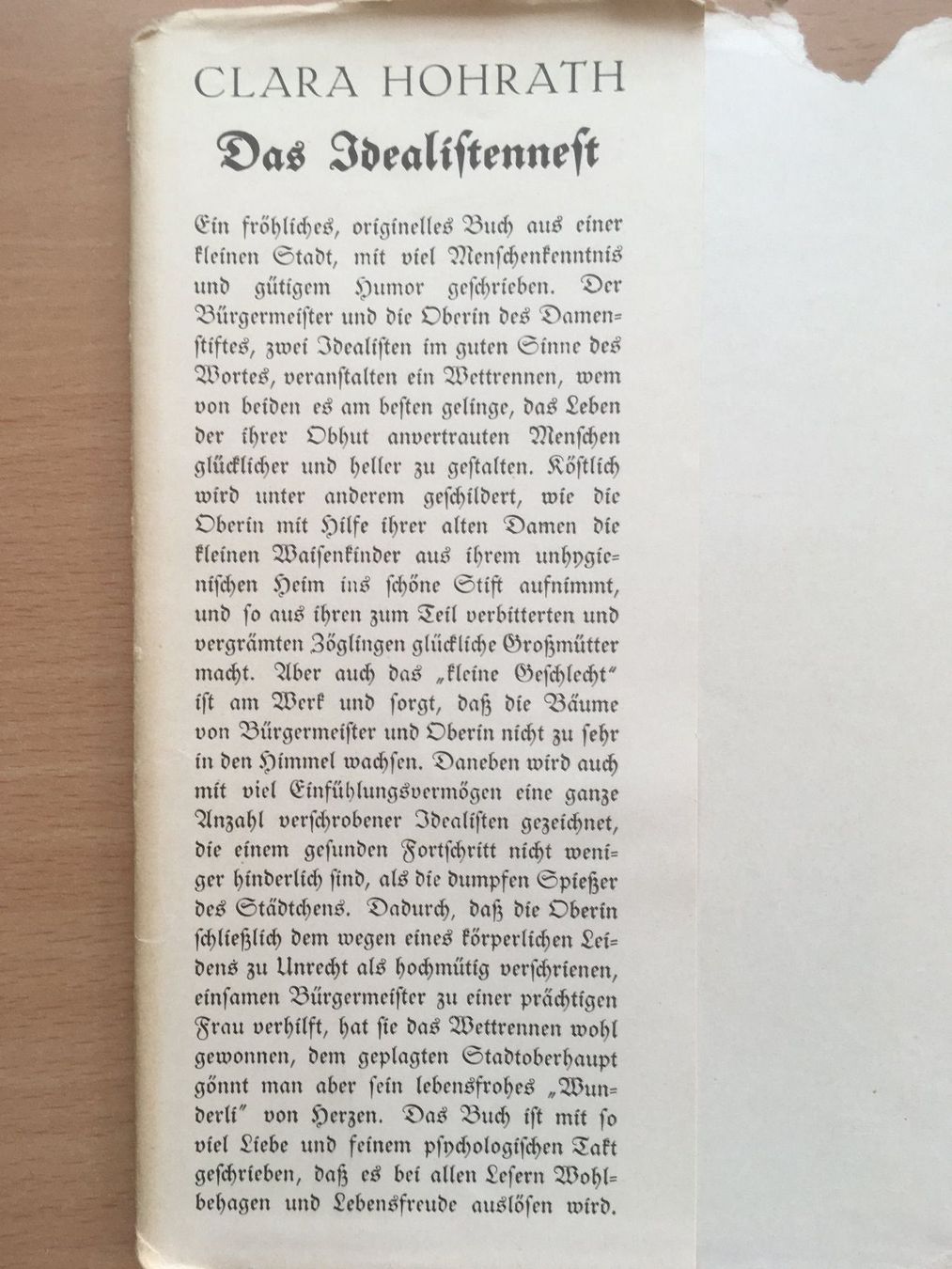Bücher: Das Idealistennest; Clara Hohrath – Gebraucht aus Grenchen von Kogi7 3