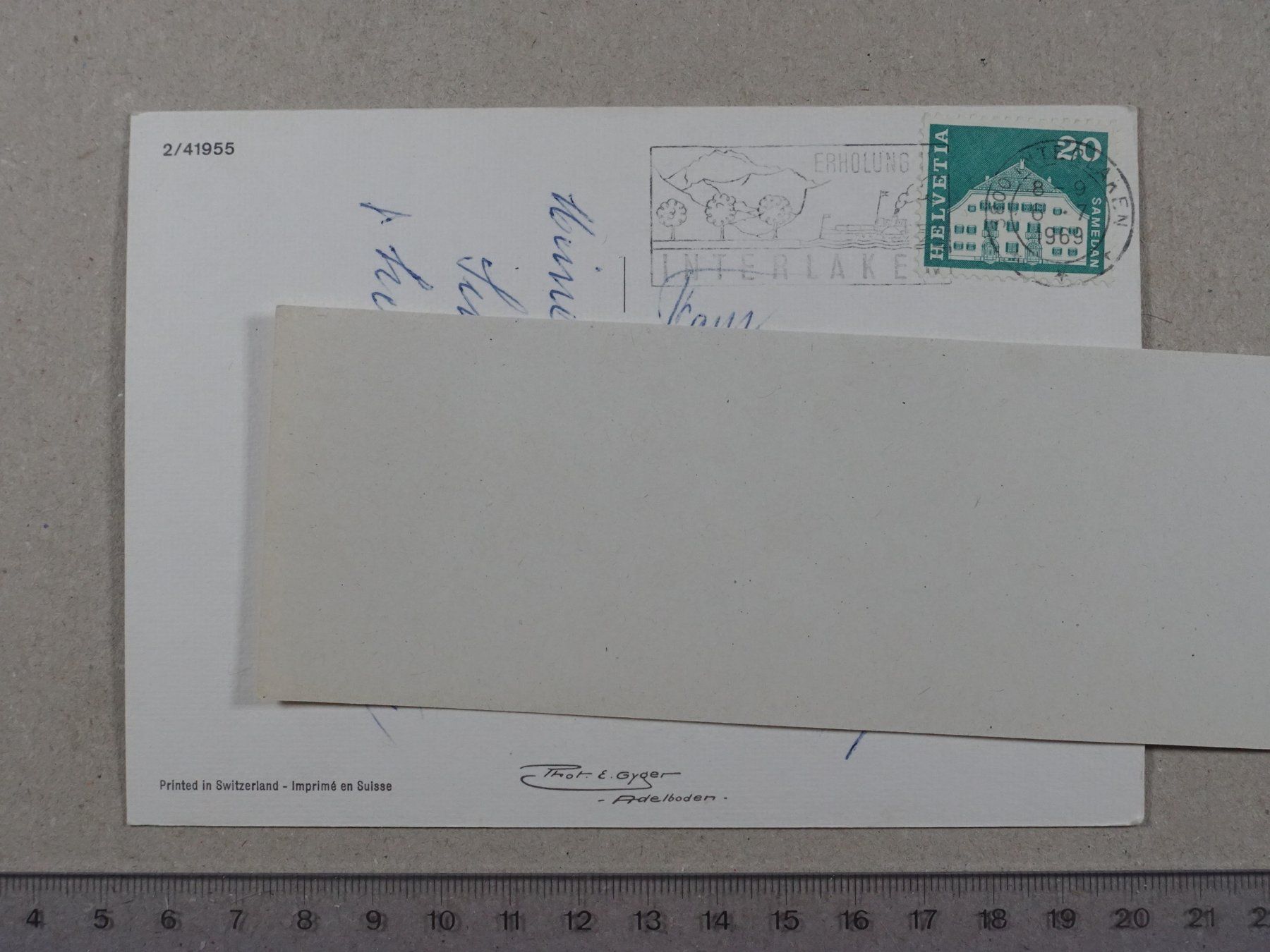 Cartes postales: Brienz, 1969 – D'occasion à Lenzburg par fh1 1