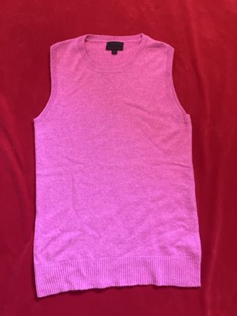 J. Crew Weste Italienische Kaschmir Rosa Groesse M