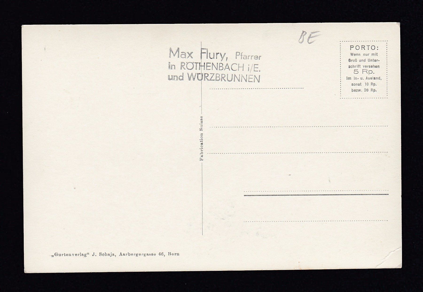Cartoline postali: RÖTHENBACH i.E. – Usato da Reiden venduto da cinfis 1
