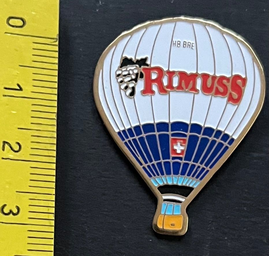 Swiss Placchette & Badge: Heissluftballon Rimuss / Pin – Usato da Ostermundigen venduto da DaxKarten-75