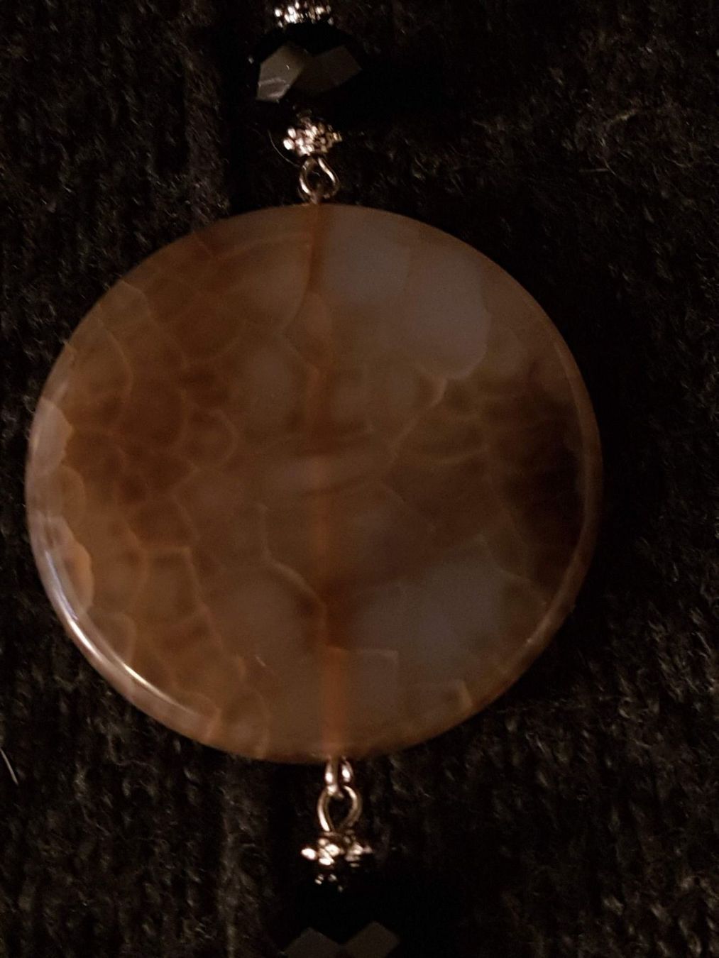 Catenine: Kette achat-artige Steinen + facettierte Glasperlen – Usato da Ettingen venduto da Maranathatalitha 3