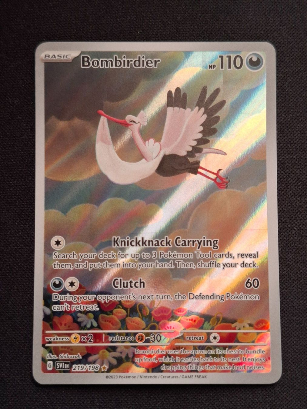 Pokémon Carte collezionabili: Pokemon Bombirdier 219/198 SVI – Nuovo (secondo la descrizione) da Gammen venduto da Karbax