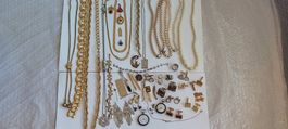 Superbe lot de bijoux anciens de qualité et 2 montres poches