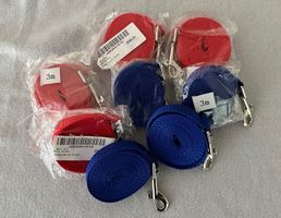 Hundeleinen 3m - je 4x Rot und Blau - NEU - Nylon