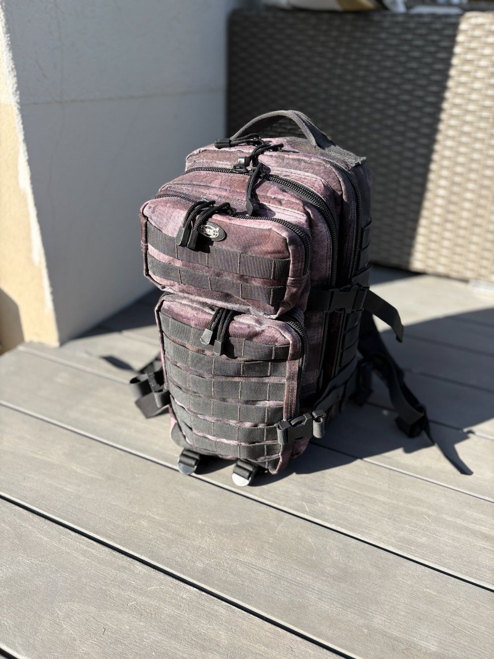 Zaini: Military Rucksack, Assault I, night-camo – Usato da Niederwil AG venduto da Pascal879