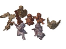 10x Engelkinderfiguren süsse Deko für Weihnachten & Advent👼