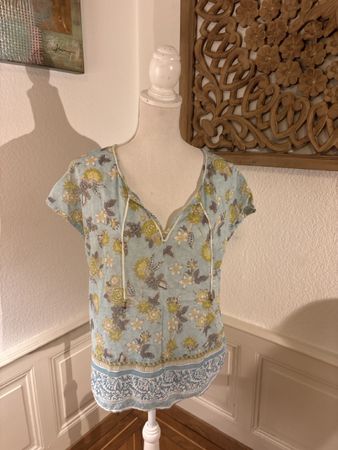 NILE Damenbluse / Tunika – Grösse L – 100 % Baumwolle