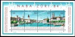 NATIONALE BRIEFMARKENAUSSTELLUNG ZÜRI 84 **POSTFRISCH**-L386