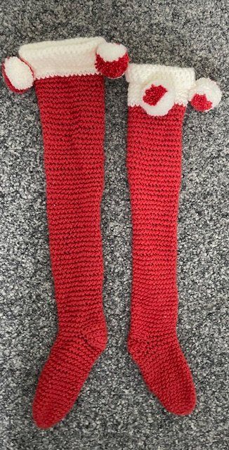 Calze: Overknees Strümpfe Neu Rot – Nuovo e nell'imballaggio originale da Au ZH venduto da Jaggy4 4