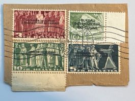 1944 Dienstmarke BIT 81-83 & 85 gestempelt