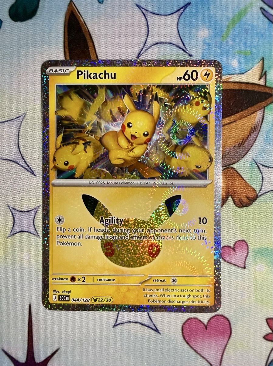 Pokémon Sammelbilder & Trading cards: Pokémon 30th Celebration Pikachu 044/128 – Neu (gemäss Beschreibung) aus Grabs von Sphaera_Magistralis
