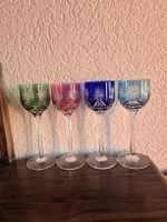 4 verres val saint lambert en crystal