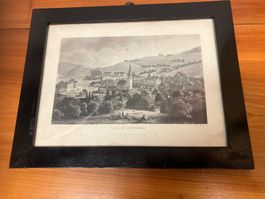 Gais (Kt. Appenzell) - Lithographie, gerahmt, antik