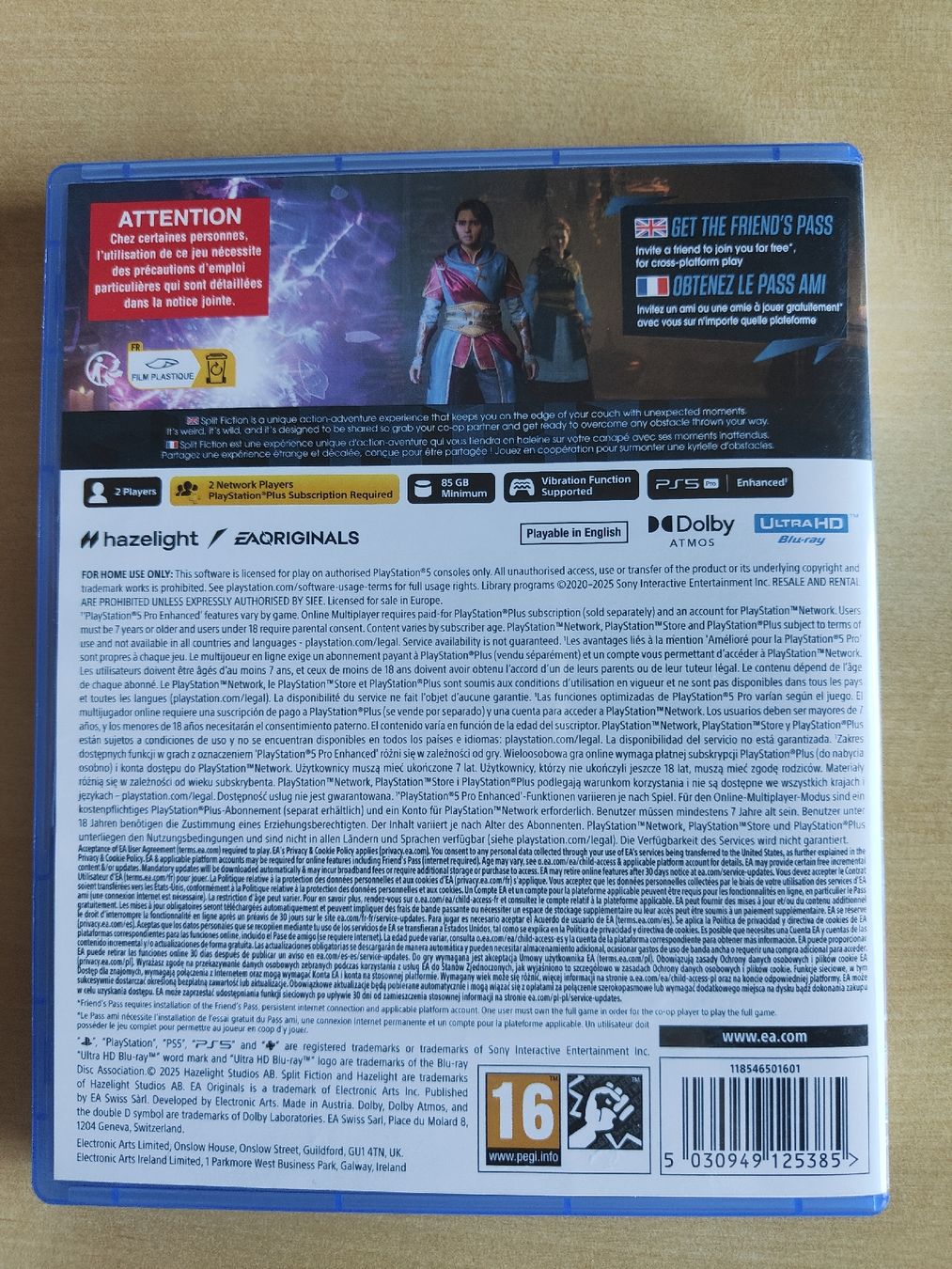 Sony Giochi: SPLIT FICTION PS5 | HAZELIGHT, EA ORIGINALS – Usato da Arveyes venduto da villarscars 2