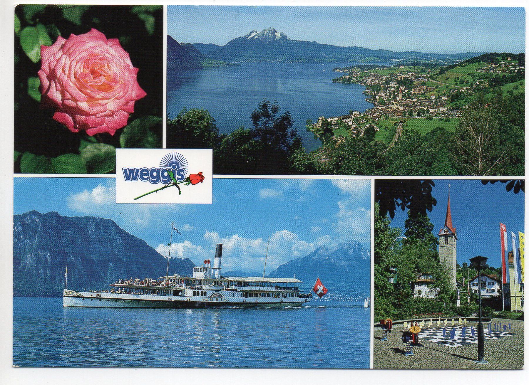 Cartoline postali: WEGGIS Dampfschiff Uri – Usato da Jona venduto da philajona