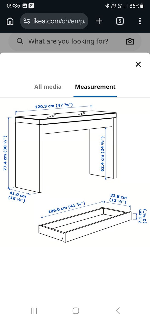 Ikea Coiffeuses: malm frisiertisch – Neuf (Voir description) à Neuenhof par ayesham
