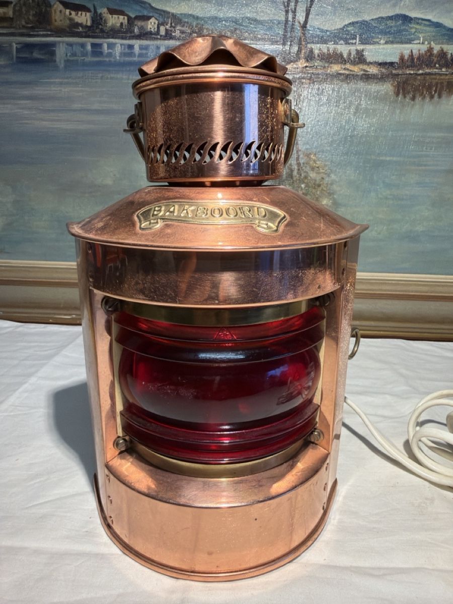 Lampade: Vintage Schiffslampe Backbord Lampe – Usato da dietikon venduto da fernando011 7