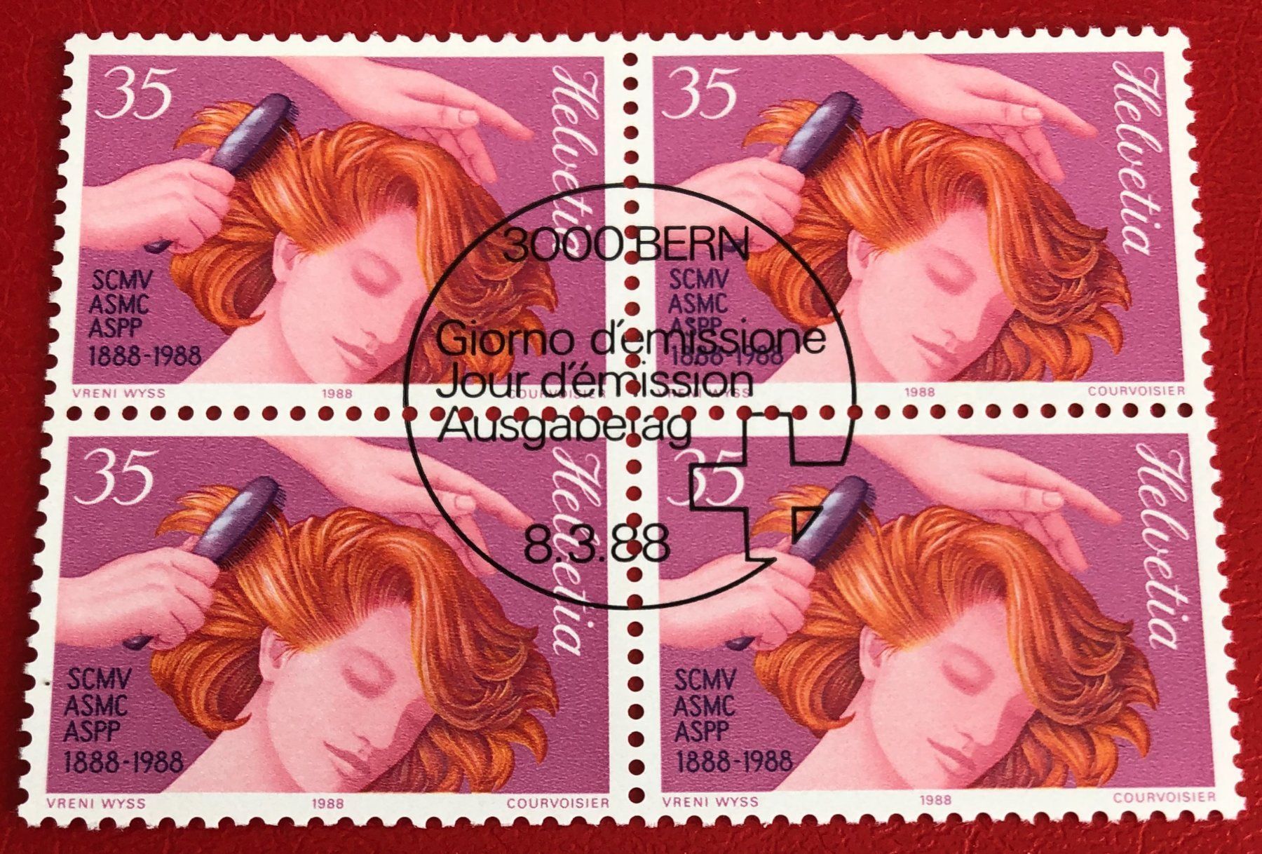 Tutti i francobolli: 4 er Block Nr.759 mit Vollstempel Bern – Usato da Aarau venduto da Billa007