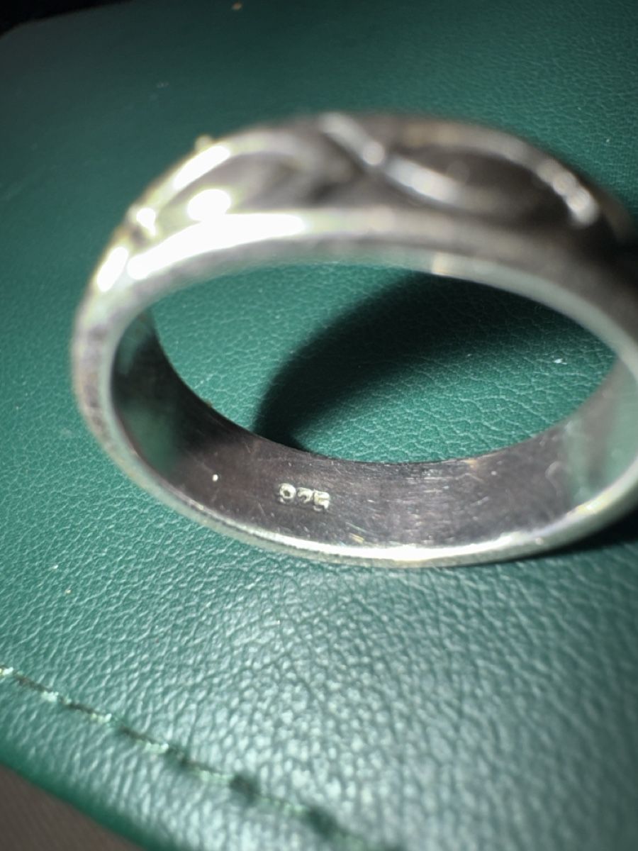 Anelli: Silberring 925 mit Muster (XOXO / Design Ring) – Usato da Untersiggenthal venduto da Dilosh.ch 1