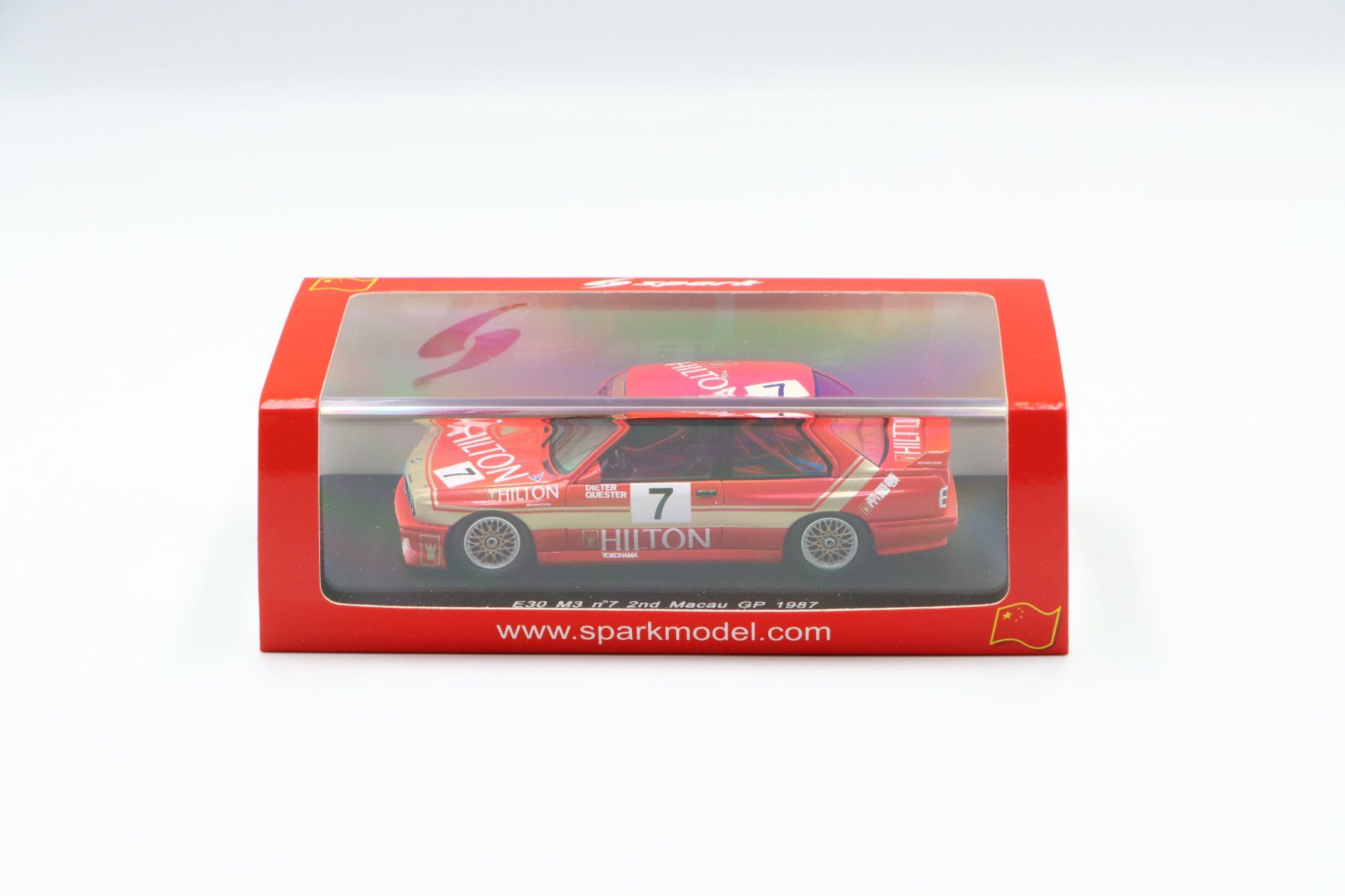 BMW Modellini d'auto: BMW M3 E30 2nd Macau GP 1987 1:43 Spark – Nuovo e nell'imballaggio originale da Bühl b.Aarberg venduto da modelldiecast 1