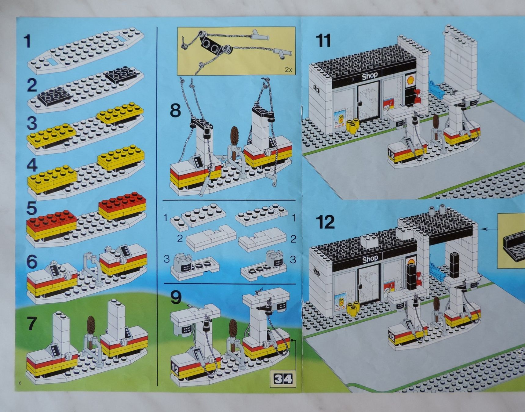 Lego Jouets: Shell Tankstelle, Set 6378 + Cabrio Set 6627 – D'occasion à Burgdorf par ursla50 8