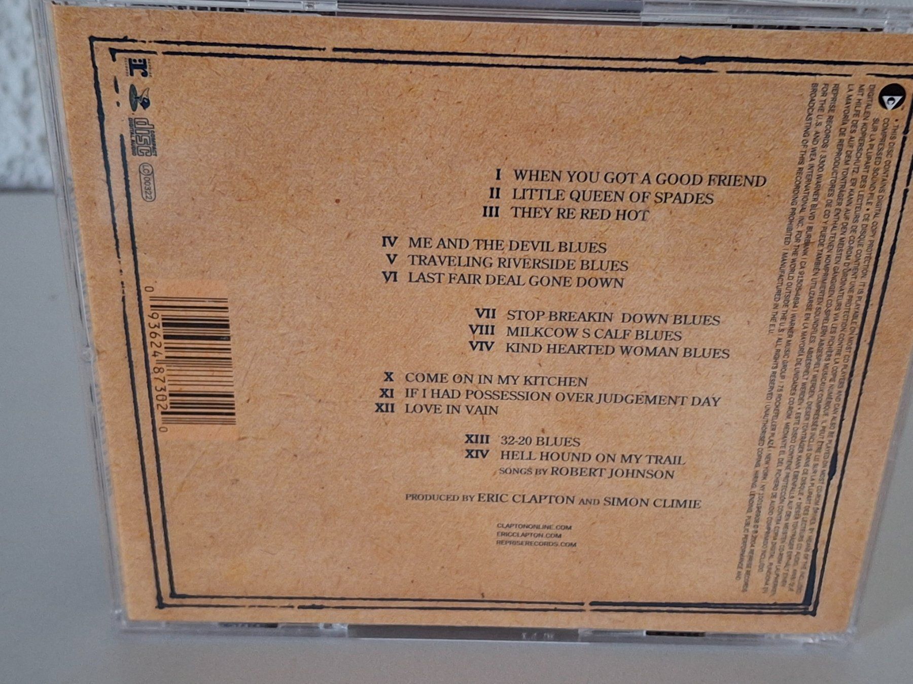 CD: CD Eric Clapton - Me and Mr Johnson😎 – Usato da Aarberg venduto da Jackup1 1