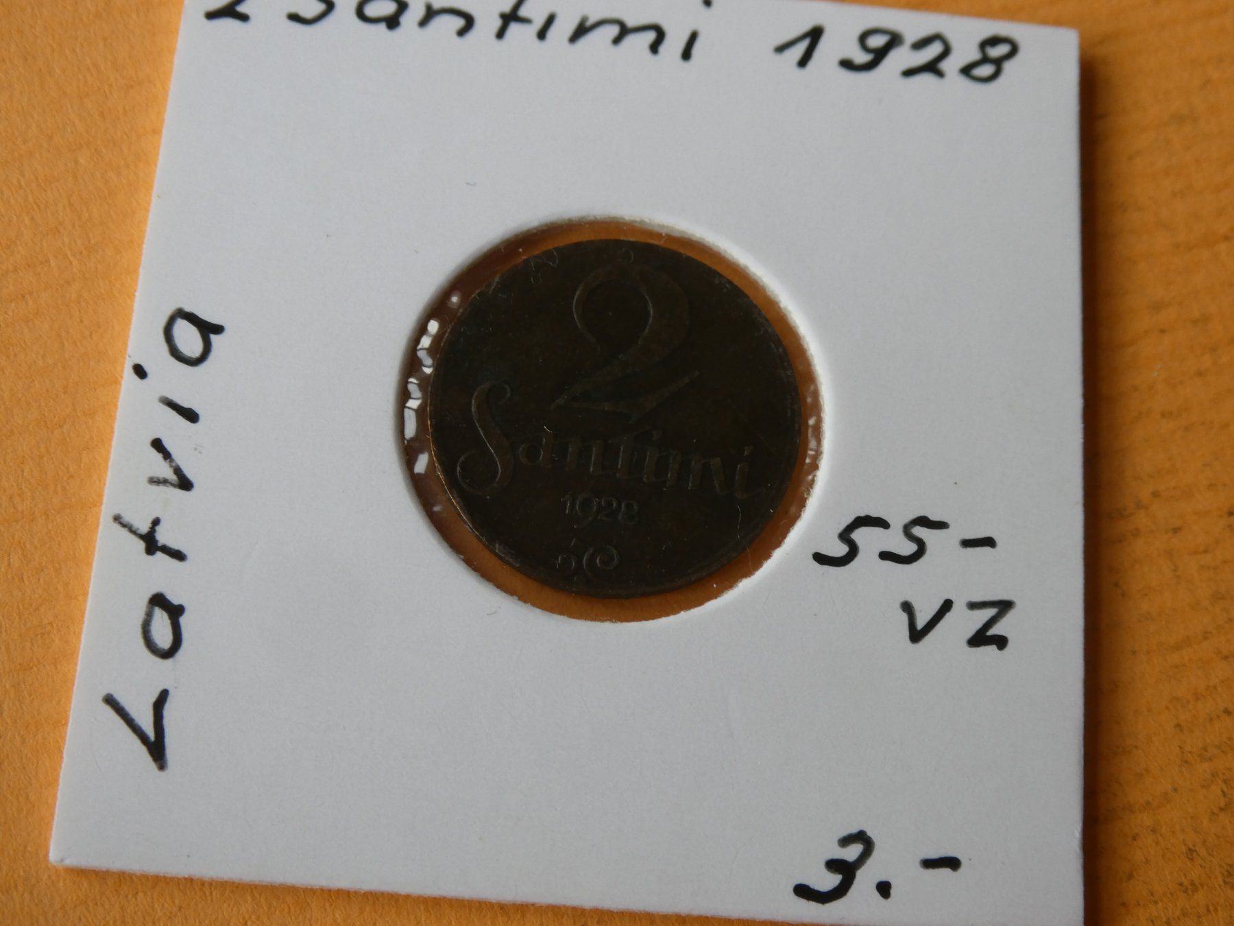 Tutti le monete: Lettland 1928, 2 Santini – Usato da Hinterforst venduto da Rohusri
