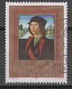 Tutti i francobolli: Liechtenstein 1985  Gemälde: Massys - Chorherr  (8 – Usato da Ruggell venduto da Masescha