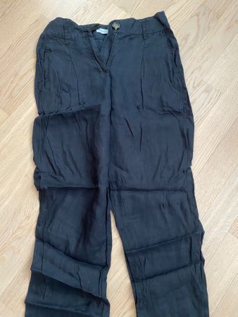 Pantalon lin noir Promod, élégant et confortable