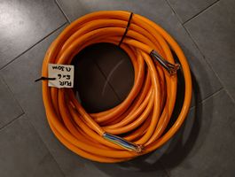 Stromkabel PUR 5x6mm2 orange Länge 17.30m - guter Zustand