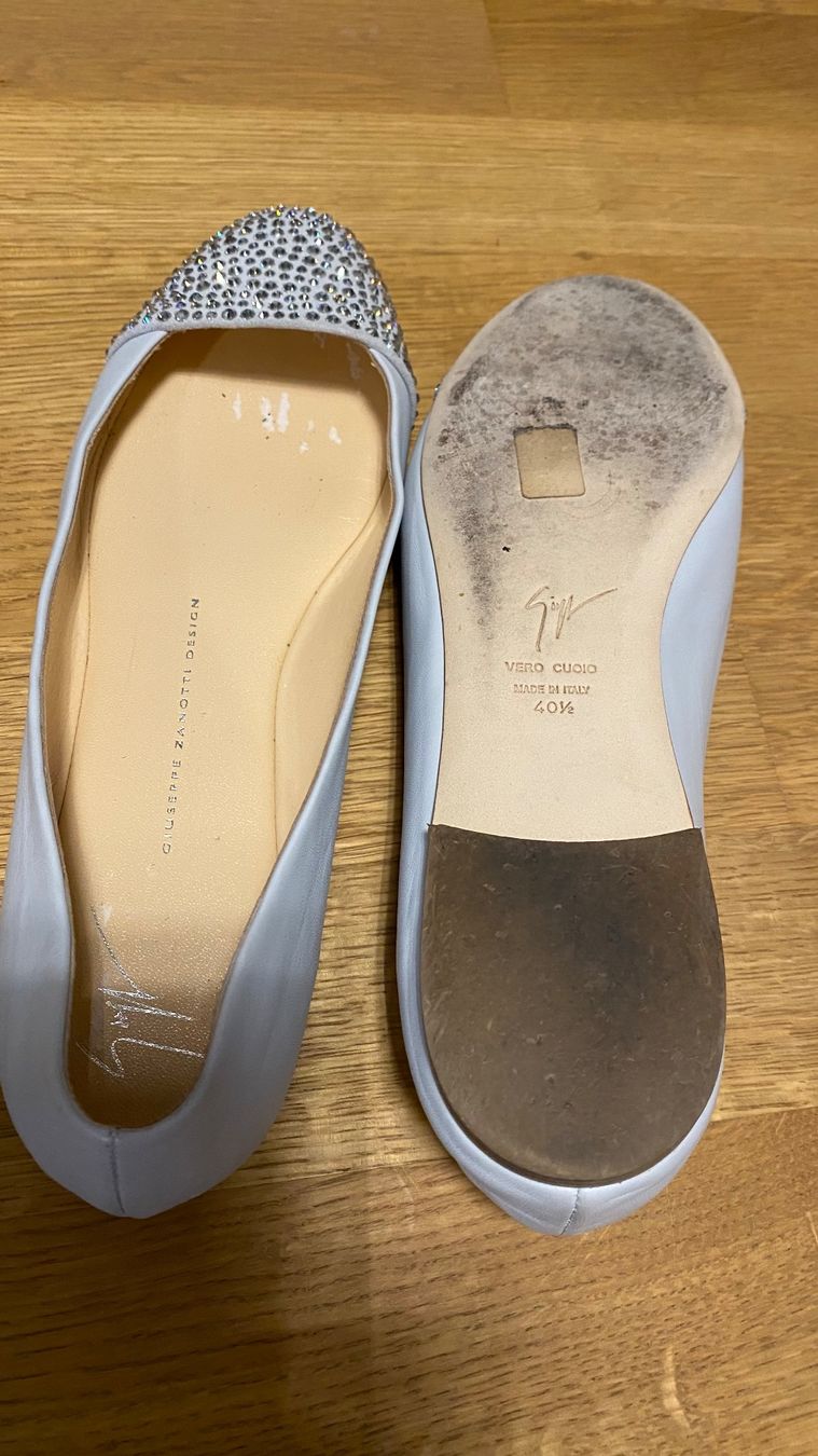 Zanotti Scarpe da donna: Giuseppe Zanotti Ballerinas hellgrau – Usato da Starrkirch-Wil venduto da sclupain 4