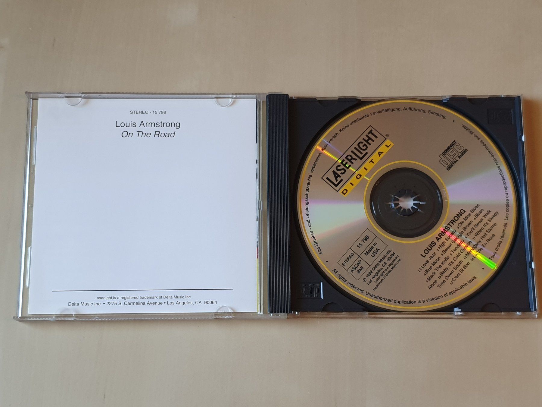 CD: Louis Armstrong On the Road – Usato da Stansstad venduto da collectorsshop 2