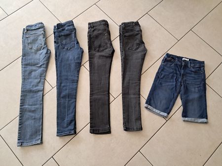 Hosen-Paket Jeans + Shorts, Gr.146