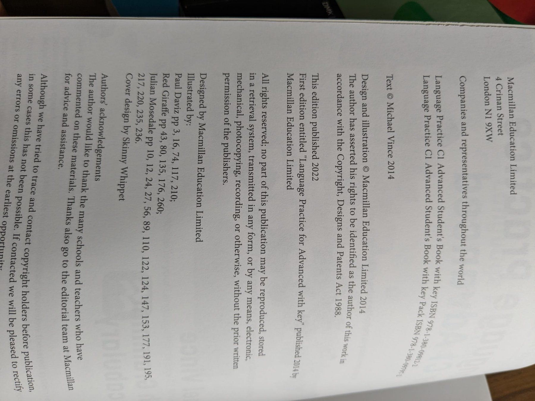 Libri: Language Practice for C1 Advanced Macmillan Education – Usato da Märstetten venduto da sar_g6lv 2