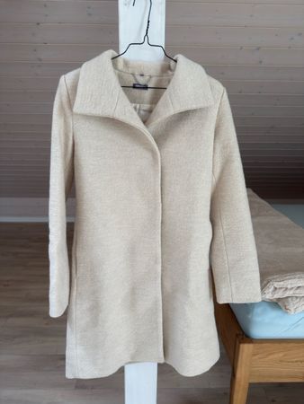 Naturaline Mantel aus Schurwolle und Baumwolle, wie neu, S