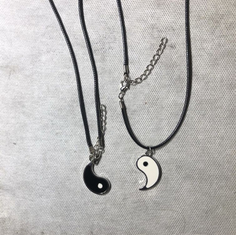 Bracelet Amitié Yin Yang Cuir Et Perles - Bijoux De Couple Femme Et